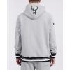 Pro Standard Mens NBA Mash Up Crewneck Sweatshirt(Heather Gray/Black)