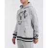 Pro Standard Mens NBA Mash Up Crewneck Sweatshirt(Heather Gray/Black)
