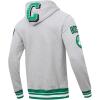 Pro Standard Mens NBA Mash Up Crewneck Sweatshirt(Heather Grey/Green)