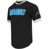 Pro Standard Mens NBA Orlando Magic Classic Chenille Short Sleeve Tee Black XL