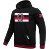 Pro Standard Mens NHL Retro Classics Brushed Back French Terry Pull Over Hoodie(Black)