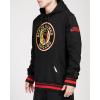 Pro Standard Mens NHL Retro Classics Brushed Back French Terry Pull Over Hoodie(Black/Red/Black)