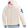 Pro Standard Mens NHL Retro Classics Brushed Back French Terry Pull Over Hoodie(Eggshell/ University Blue)