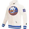 Pro Standard Mens NHL Retro Classics Brushed Back French Terry Pull Over Hoodie(Eggshell/Royal Blue)