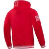 Pro Standard Mens NHL Retro Classics Brushed Back French Terry Pull Over Hoodie(Red)
