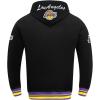 Pro Standard Mens NHL Split Logo Cotton Double Knit Pull Over Hoodie(Black/Purple)