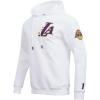 Pro Standard Mens NHL Split Logo Cotton Double Knit Pull Over Hoodie(White)