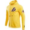 Pro Standard Mens NHL Split Logo Cotton Double Knit Pull Over Hoodie(Yellow)