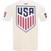 Pro Standard Mens USSF US Soccer Classic Chenille S/S TEE Eggshell S