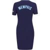 Pro Standard NBA Womens Womens NBA Classic Chenille Cotton Body Con Dress(Midnight Navy)