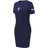 Pro Standard NBA Womens Womens NBA Classic Chenille Cotton Body Con Dress(Midnight Navy)