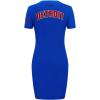 Pro Standard NBA Womens Womens NBA Classic Chenille Cotton Body Con Dress(Royal Blue)