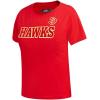 Pro Standard NBA Womens Womens NBA Classic Chenille Cotton Single Jersey Short Sleeve Slim Tee(Red)