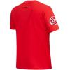 Pro Standard NBA Womens Womens NBA Classic Chenille Cotton Single Jersey Short Sleeve Slim Tee(Red)