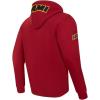 Pro Standard NBA mens Mens Nba Classic Chenille Cotton Double Knit Full Zip Hoodie(Cardinal Red)