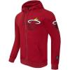 Pro Standard NBA mens Mens Nba Classic Chenille Cotton Double Knit Full Zip Hoodie(Cardinal Red)