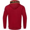 Pro Standard NBA mens Mens Nba Classic Chenille Cotton Double Knit Full Zip Hoodie(Cardinal Red)