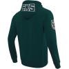 Pro Standard NBA mens Mens Nba Classic Chenille Cotton Double Knit Full Zip Hoodie(Forest Green)