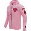 Pro Standard NBA mens Mens Nba Classic Chenille Cotton Double Knit Full Zip Hoodie(Pink)