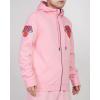 Pro Standard NBA mens Mens Nba Classic Chenille Cotton Double Knit Full Zip Hoodie(Pink)