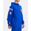 Pro Standard NBA mens Mens Nba Classic Chenille Cotton Double Knit Full Zip Hoodie(Royal Blue)