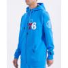 Pro Standard NBA mens Mens Nba Classic Chenille Cotton Double Knit Full Zip Hoodie(University Blue)