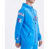 Pro Standard NBA mens Mens Nba Classic Chenille Cotton Double Knit Full Zip Hoodie(University Blue)