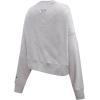 Pro Standard NBA womens Womens Nba Classic Chenille Brushed Back French Terry Crewneck Sweatshirt(Heather Grey)
