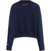 Pro Standard NBA womens Womens Nba Classic Chenille Brushed Back French Terry Crewneck Sweatshirt(Midnight Navy)