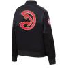 Pro Standard NBA womens Womens Nba Classic Chenille Satin Jacket(Black)