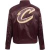 Pro Standard NBA womens Womens Nba Classic Chenille Satin Jacket(Wine)