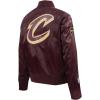 Pro Standard NBA womens Womens Nba Classic Chenille Satin Jacket(Wine)