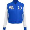Pro Standard Womens NFL Classic Chenille Varsity Jacket(Blue)