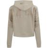 Womens College Wingspan Brushed Back French Terry Cropped Pullover Hoodie(Taupe)