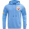 NFL PITTSBURGH STEELERS CLASSIC CHENILLE MEN’S PO HOODIE(University Blue)