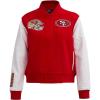 Pro Standard Womens NFL Classic Chenille Varsity Jacket(Red)
