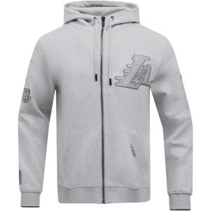 Pro Standard Mens NBA Mash Up Crewneck Sweatshirt(Heather Grey)