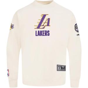Pro Standard Mens NHL Split Logo Cotton Double Knit Pull Over Hoodie(Eggshell)