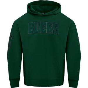 Pro Standard Mens NHL Split Logo Cotton Double Knit Pull Over Hoodie(Forest Green)