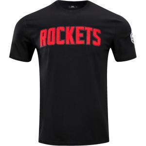 Pro Standard NBA Mens Mens NBA Classic Chenille Cotton Short Sleeve Tee(Black)