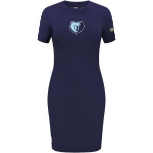 Pro Standard NBA Womens Womens NBA Classic Chenille Cotton Body Con Dress(Midnight Navy)