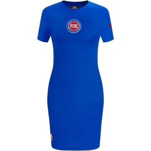 Pro Standard NBA Womens Womens NBA Classic Chenille Cotton Body Con Dress(Royal Blue)