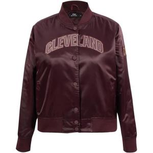 Pro Standard NBA womens Womens Nba Classic Chenille Satin Jacket(Wine)