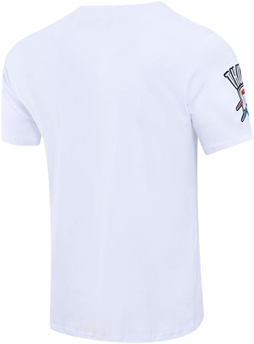 image:imagePro Standard Mens NBA Oklahoma City Thunder Classic Chenille Cotton Short Sleeve Tee Black L
