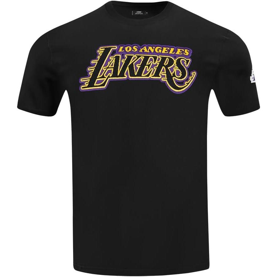 image:imagePro Standard Mens NBA Classic Chenille Cotton Short Sleeve TeeBlack