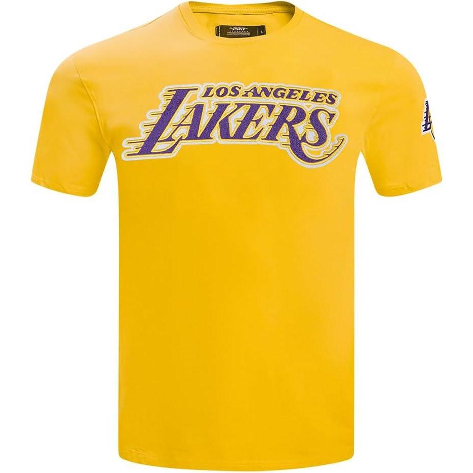 image:imagePro Standard Mens NBA Classic Chenille Cotton Short Sleeve TeeYellow