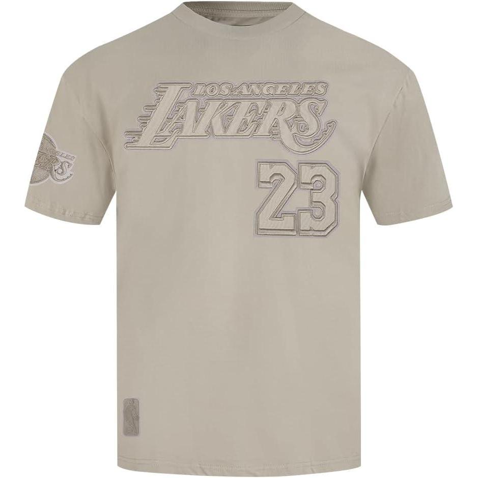 image:imagePro Standard NBA Mens Mens NBA Los Angeles Lakers Neutrals Player Cotton Short Sleeve TeeTaupe