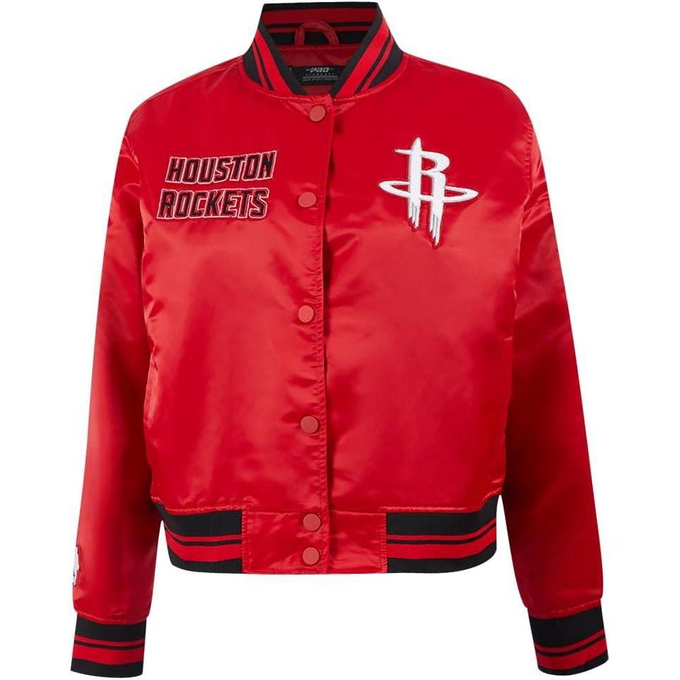 image:imagePro Standard NBA womens Womens Nba Retro Classics Satin JacketRedBlack