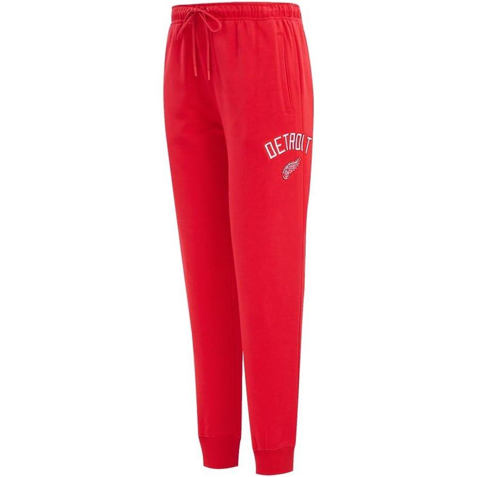 image:imagePro Standard NHL Womens Womens NHL Classic Chenille Brushed Back French Terry SweatpantRed