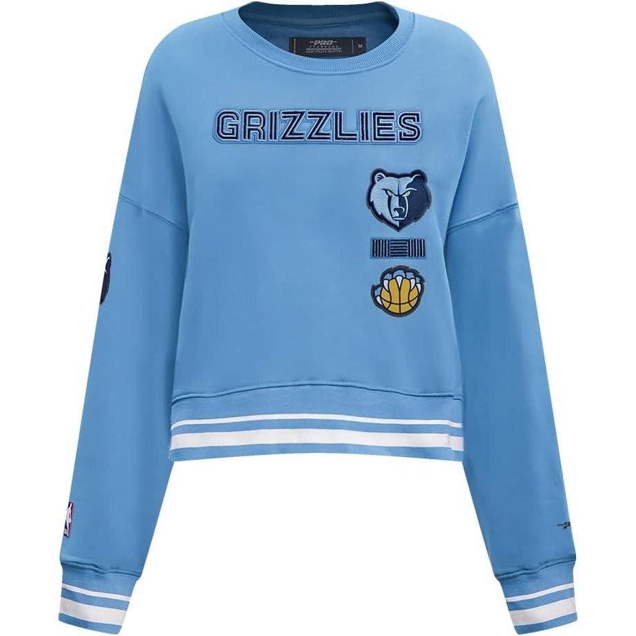 image:imagePro Standard Womens NBA Retro Classics Brushed Back French Terry Crewneck SweatshirtUniversity Blue